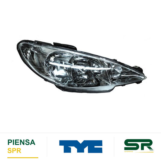 FARO DERECHO ESTÁNDAR PEUGEOT 206 2003-2009 TYC