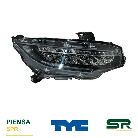 FARO LED HONDA CIVIC 2016-2020 4P S G15 DER3980.05 TYC