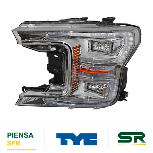 FARO IZQUIERDO FONDO CROMADO LED FORD PICKUP 2018-2020 S TYC2 TYC