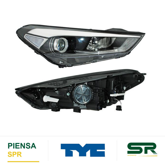 FARO DERECHO 7 PINES CON MOTOR ELÉCTRICO LED HYUNDAI TUCSON 2016-2018 S TYC