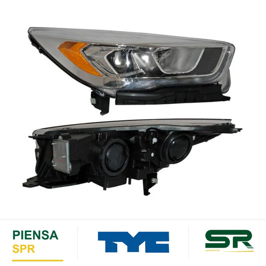 FARO DERECHO CON LUZ DE DÍA FONDO CROMADO FORD ESCAPE 2017-2019 TYC1 CCC TYC