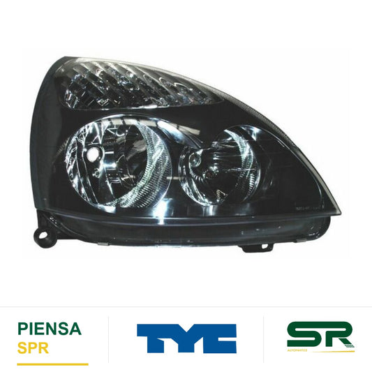 FARO DERECHO FONDO NEGRO RENAULT CLIO 2002-2010 TYC
