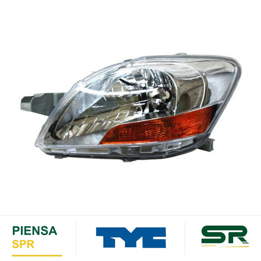 FARO IZQUIERDO FONDO CROMADO TOYOTA YARIS 2006-2015 4P TYC