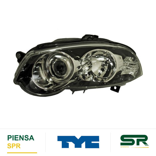 FARO IZQUIERDO FONDO NEGRO RAM 700 2015-2020 / FIAT PALIO / STRADA 2008-2014 / ALBEA 2009-2011 TYC