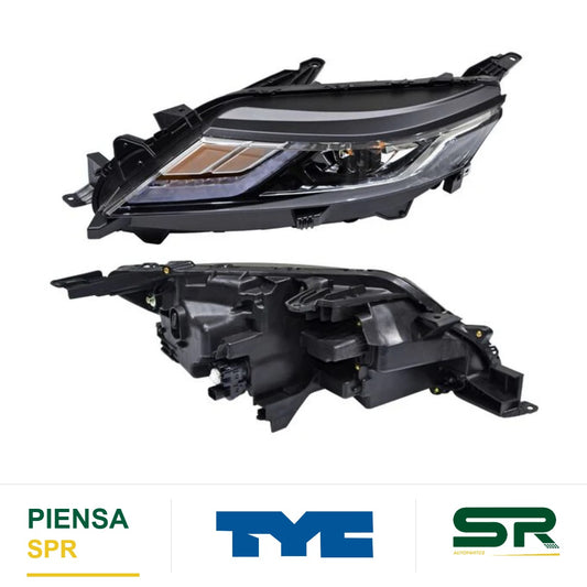 FARO IZQUIERDO CON LUZ DE DÍA CON LUPA LED MITSUBISHI PICKUP L200 2020-2024 GLS S TYC
