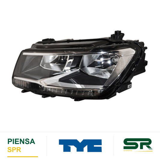 FARO IZQUIERDO 9 PINES CON MOTOR ELÉCTRICO LED VOLKSWAGEN TIGUAN 2018-2021 S TYC2 TYC