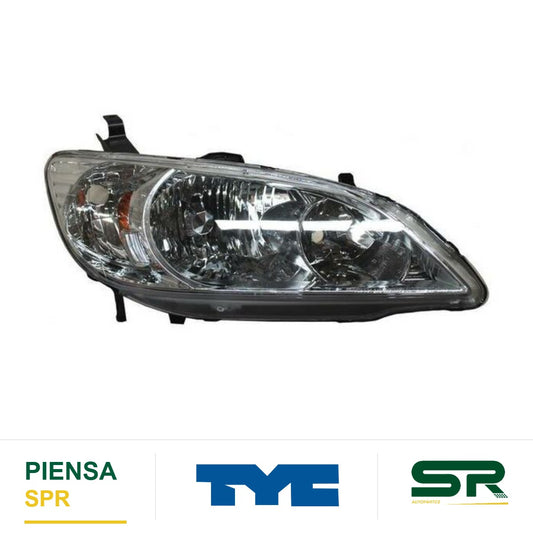 FARO DERECHO HONDA CIVIC 2004-2005 28712 TYC