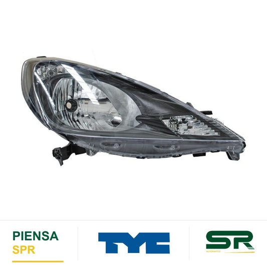 FARO DERECHO FONDO NEGRO HONDA FIT 2013-2014 TYC