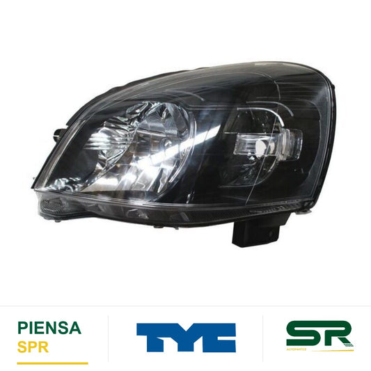 FARO IZQUIERDO FONDO NEGRO CHEVROLET C3 2009-2012 TYC