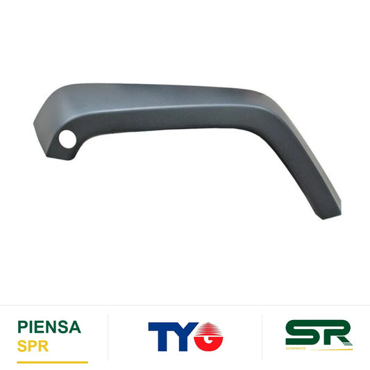 MOLDURA JEEP ARCO SALPICADERA WRANGLER 2007 2018 PARA PINTAR IZQUIERDO TYG MAJWR07DPL