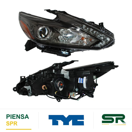 FARO DERECHO FONDO NEGRO LED NISSAN ALTIMA 2017-2018 S G15 TYC
