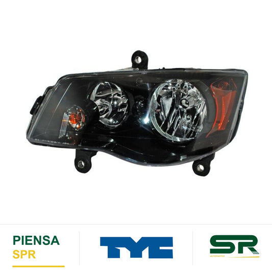FARO IZQUIERDO FONDO NEGRO DODGE TOWN & COUNTRY 2008-2016 / CARAVAN 2011-2015 TYC1 TYC