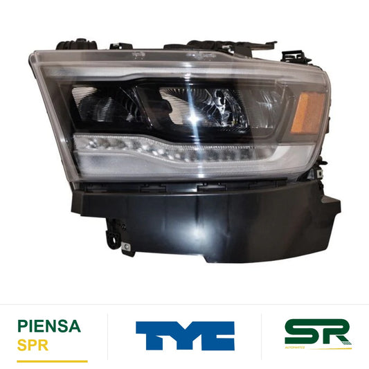 FARO IZQUIERDO FONDO NEGRO LED DODGE PICKUP 2019-2024 S NSF TYC