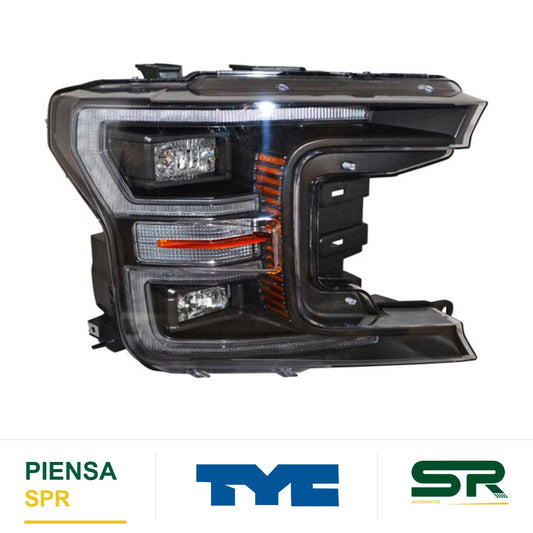 FARO IZQUIERDO FONDO NEGRO LED FORD PICKUP 2018-2020 S TYC2 TYC