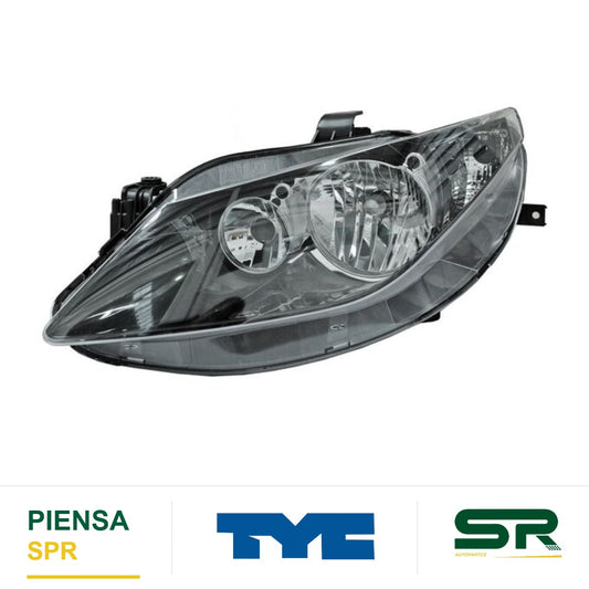 FARO DERECHO FONDO NEGRO SEAT IBIZA 2010-2012 TYC