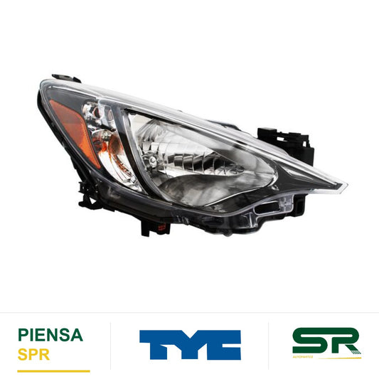 FARO DERECHO FONDO CROMADO TOYOTA YARIS R 2016-2020 TYC
