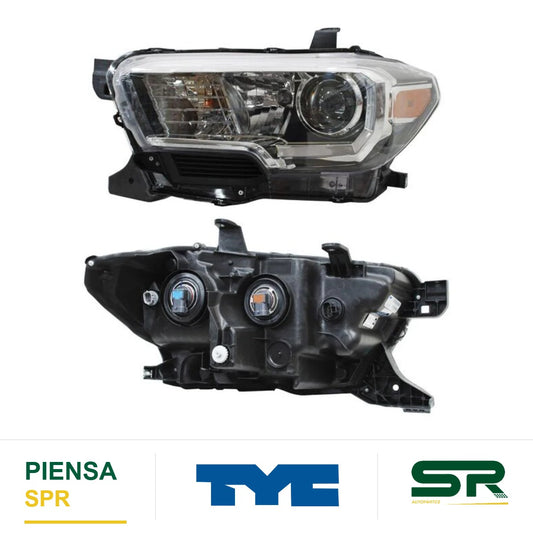 FARO IZQUIERDO FONDO NEGRO NEGRO TOYOTA TACOMA 2017-2023 C / ANILLO INT TYC