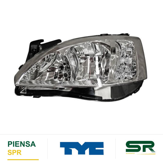 FARO IZQUIERDO 8 PINES FONDO CROMADO CHEVROLET CORSA 2008-2012 / TORNADO 2004-2011 TYC