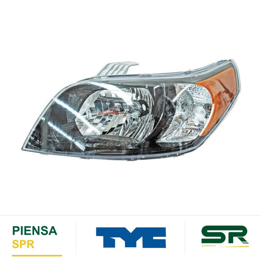 FARO IZQUIERDO FONDO NEGRO AVEO 2012-2017 / PONTIAC G3 2008-2009 5P TYCM 28903 TYC
