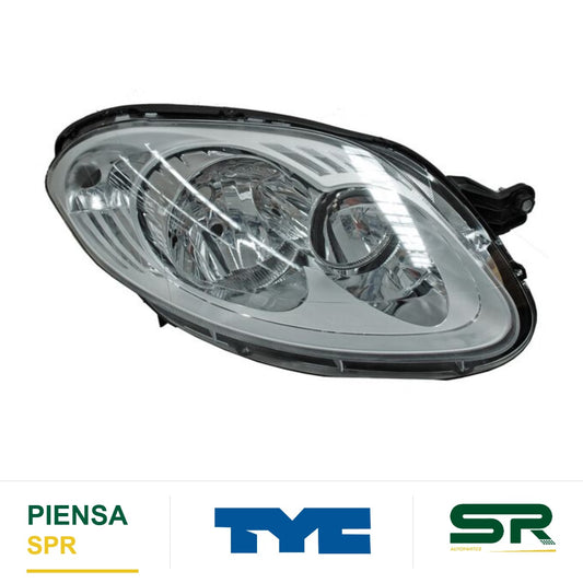 FARO DERECHO FONDO CROMADO FIAT PALIO 2013-2016 TYC