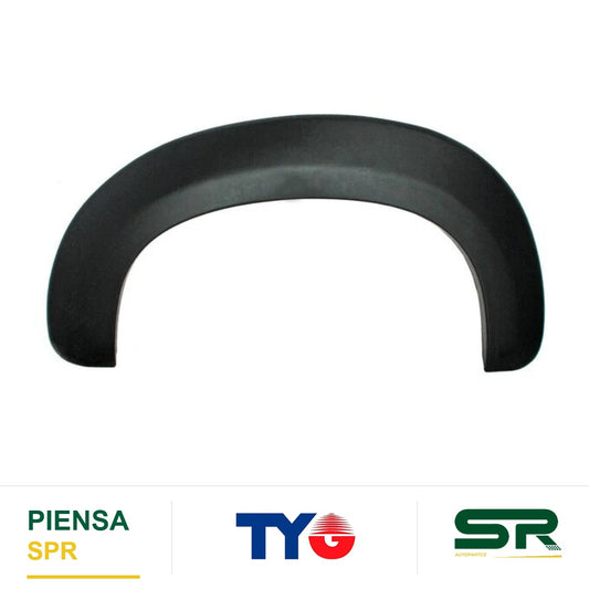 MOLDURA ARCO SALPICADERA IZQUIERDA NEGRA CORRUGADA FIAT UNO WAY 2015-2017 TYG