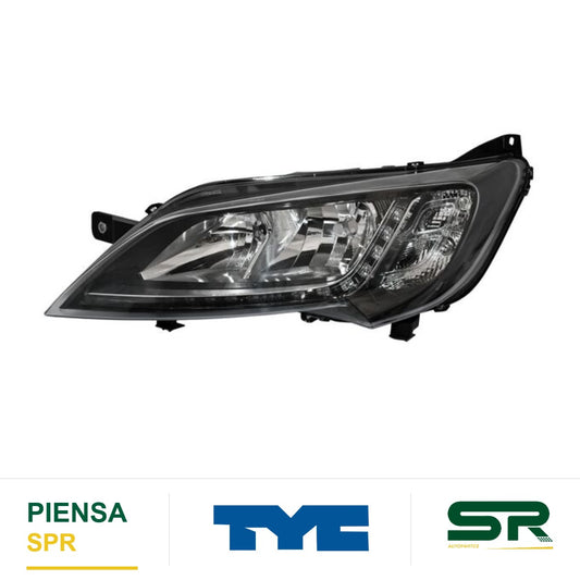 FARO CON LUZ DE DÍA FONDO NEGRO CON MOTOR FIAT DUCATO / MANAGER 2015-2023 CARGO VAN TYC1 CCC3IZQ TYC