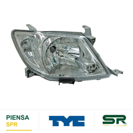 FARO DERECHO TOYOTA HILUX 2009-2011 CUARTO BCO TYC