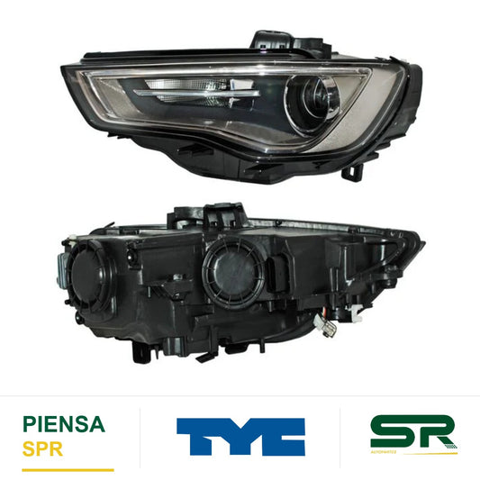 FARO IZQUIERDO CON MOTOR ELÉCTRICO LED AUDI A3 2013-2016 S HUMO TYC1 CCC2 TYC