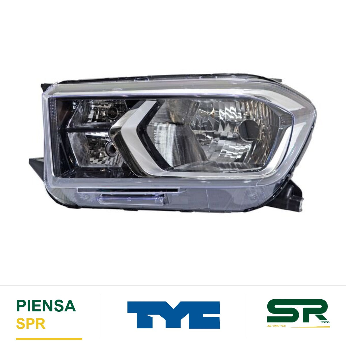 FARO IZQUIERDO CON MOTOR ELÉCTRICO CROMADO FILO CHEVROLET S10 MAX 2022-2026 TYC