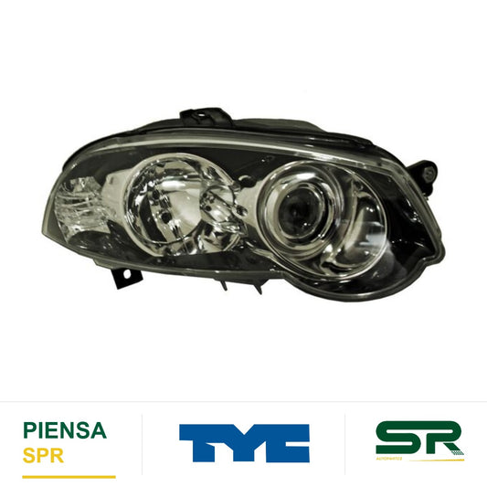 FARO DERECHO FONDO NEGRO RAM 700 2015-2020 / FIAT PALIO / STRADA 2008-2014 / ALBEA 2009-2011 TYC