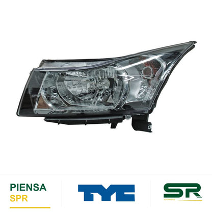 FARO IZQUIERDO NEGRO FILO CHEVROLET CRUZE 2010-2012 TYC