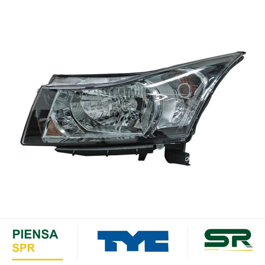FARO IZQUIERDO NEGRO CHEVROLET CRUZE 2010-2012 FILO TYC