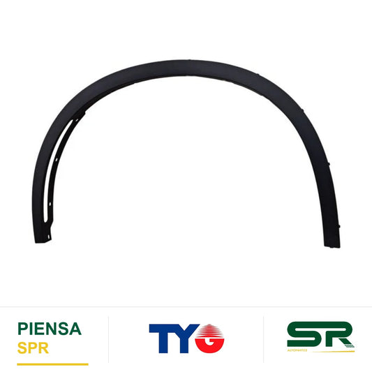 MOLDURA ARCO SALPICADERA IZQUIERDA CORRUGADA BMW X5 2014-2018 TYG