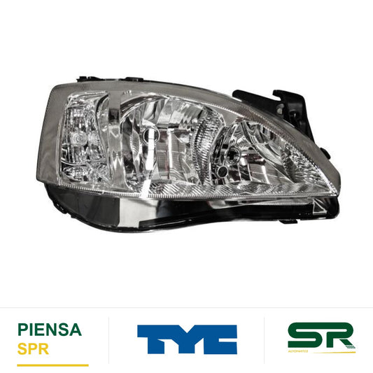 FARO DERECHO 8 PINES FONDO CROMADO CHEVROLET CORSA 2008-2012 / TORNADO 2004-2011 TYC