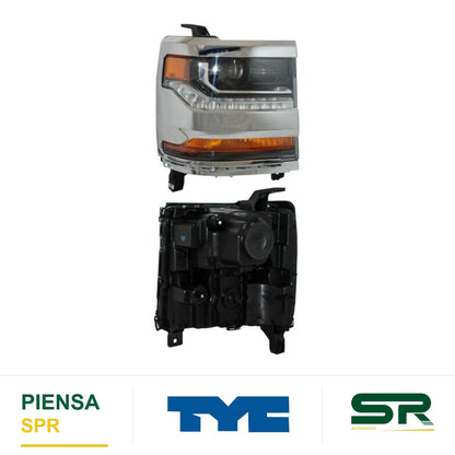FARO DERECHO CROMADO FILO CHEVROLET PICKUP 2016-2018 P / XENON TYC