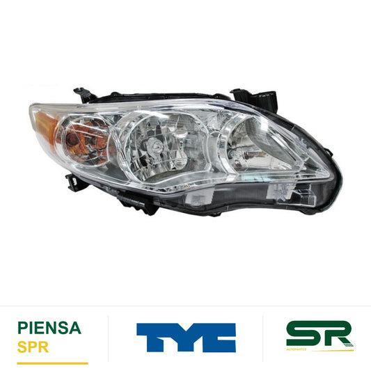 FARO DERECHO FONDO CROMADO TOYOTA COROLLA 2011-2013 28702 TYC