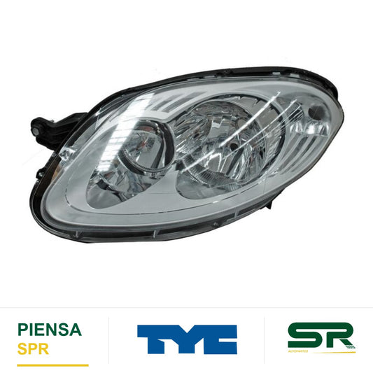 FARO IZQUIERDO FONDO CROMADO FIAT PALIO 2013-2016 TYC