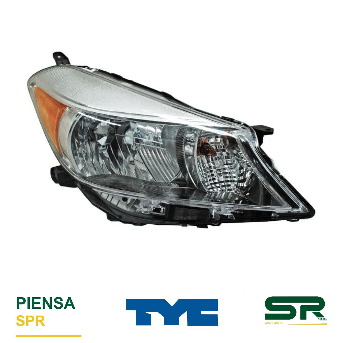 FARO DERECHO FONDO CROMADO TOYOTA YARIS 2012-2014 TYC