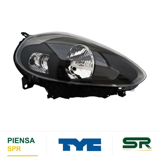 FARO DERECHO FONDO NEGRO FIAT PUNTO 2013-2015 TYC1 TYC