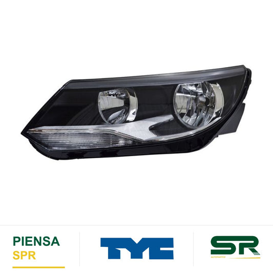 FARO IZQUIERDO CON MOTOR ELÉCTRICO VOLKSWAGEN TIGUAN 2012-2017 TYC