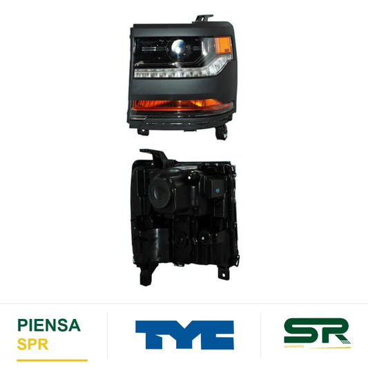 FARO IZQUIERDO NEGRO CHEVROLET PICKUP 2016-2018 FILO P / XENON CCC.56.06 TYC