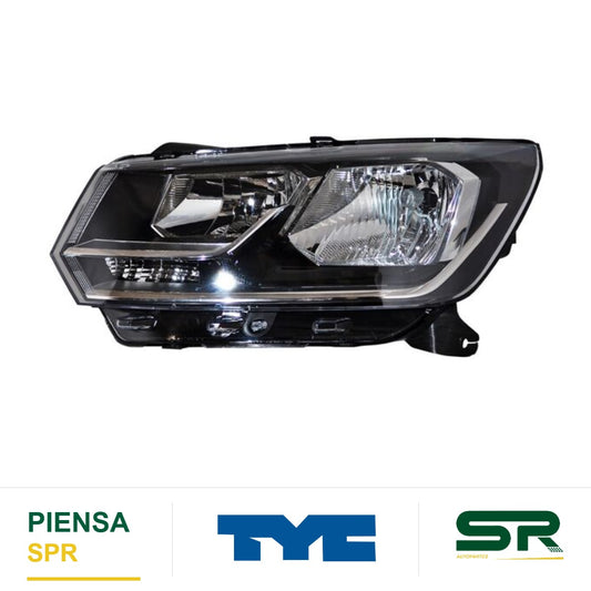 FARO IZQUIERDO DOBLE AS CROMADO VOLKSWAGEN GOL 2019-2021 / SAVEIRO 2017-2023 FILO TYC
