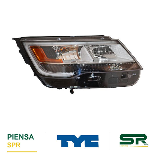 FARO DERECHO CON LUZ DE DÍA FONDO CROMADO LED FORD EXPLORER 2018-2019 S TYC1 TYC