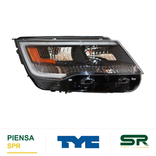 FARO DERECHO CON LUZ DE DÍA FONDO NEGRO LED FORD EXPLORER 2018-2019 S TYC1 TYC