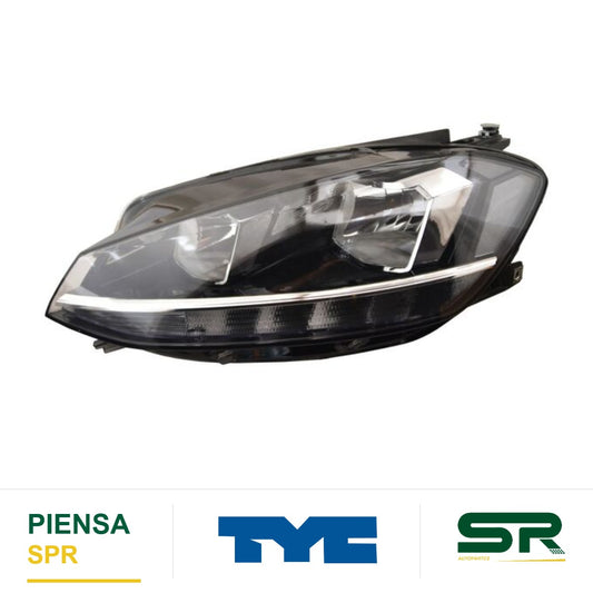 FARO IZQUIERDO CON MOTOR LED VOLKSWAGEN GOLF 2018-2020 S TYC