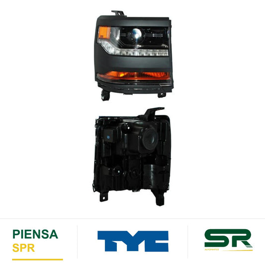 FARO DERECHO NEGRO CHEVROLET PICKUP 2016-2018 FILO P / XENON CCC.62.05 TYC