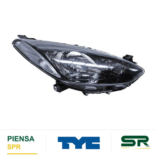 FARO DERECHO FONDO NEGRO SIN MOTOR MAZDA 2 2012-2015 / USA 2011-2014 CCC3 TYC