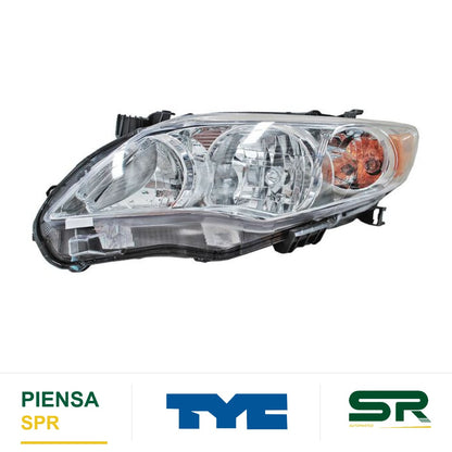 FARO IZQUIERDO FONDO CROMADO TOYOTA COROLLA 2011-2013 TYC