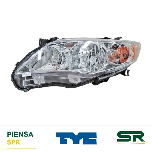 FARO IZQUIERDO FONDO CROMADO TOYOTA COROLLA 2011-2013 28703 TYC