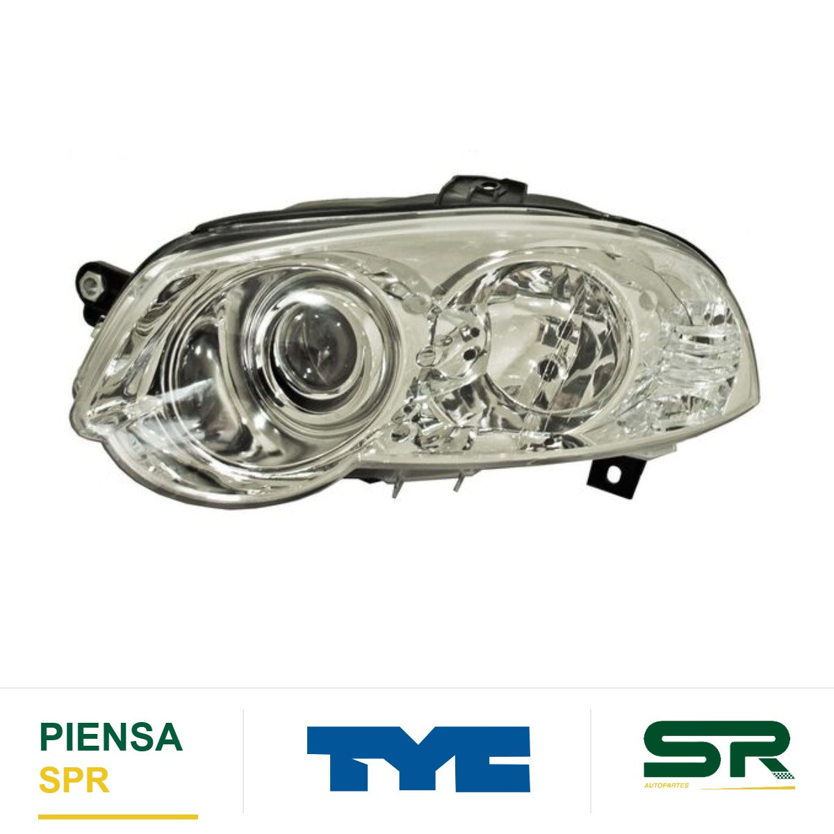 FARO IZQUIERDO FONDO CROMADO RAM 700 2015-2020 / FIAT PALIO / STRADA 2008-2014 / ALBEA 2009-2011 TYC
